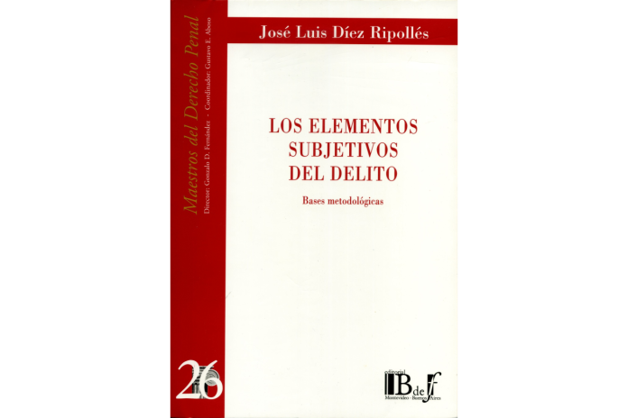 (26) LOS ELEMENTOS SUBJETIVOS DEL DELITO