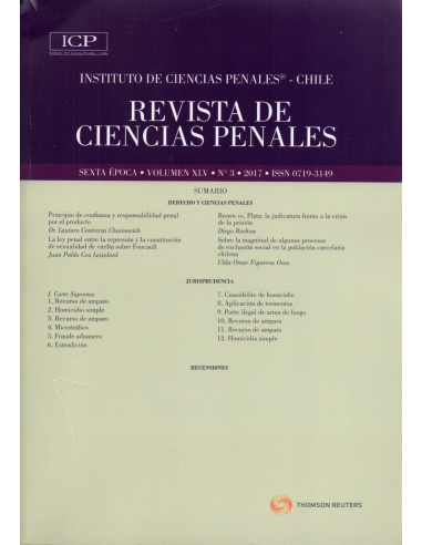 REVISTA DE CIENCIAS PENALES - Volumen XLV - N°3 - Año 2017