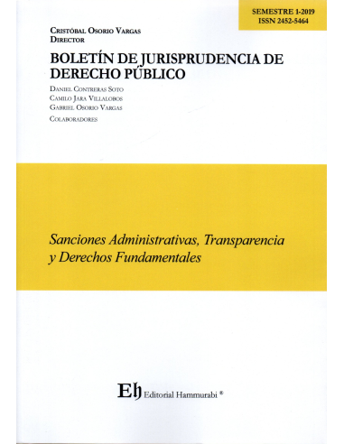BOLETÍN DE JURISPRUDENCIA DE DERECHO PÚBLICO S1-2019 - Sanciones Administrativas, Transparencia y Derechos Fundamentales