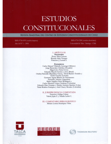 ESTUDIOS CONSTITUCIONALES AÑO 16 N° 1 – 2018