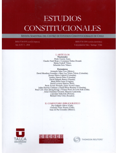 ESTUDIOS CONSTITUCIONALES AÑO 16 N° 2 – 2018
