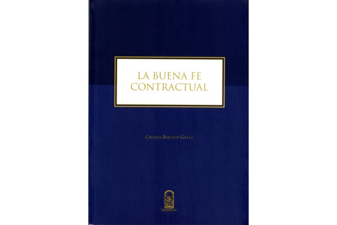 LA BUENA FE CONTRACTUAL
