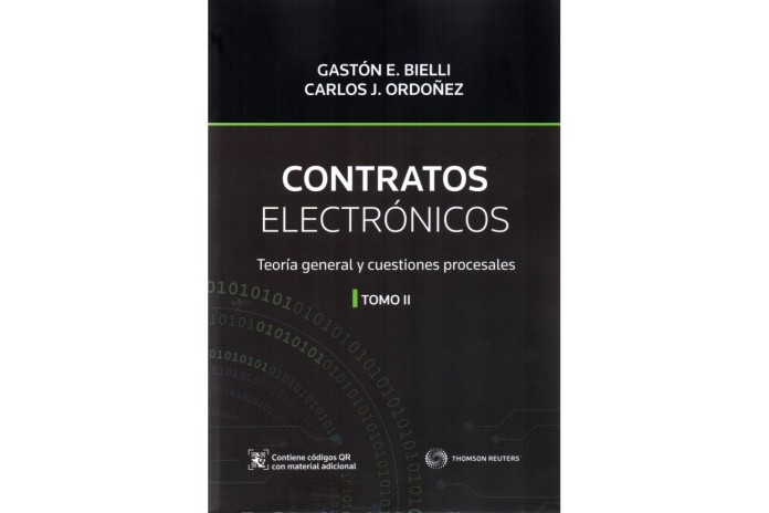 CONTRATOS ELECTRÓNICOS - TEORÍA GENERAL Y CUESTIONES PROCESALES