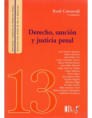 (13) DERECHO, SANCIÓN Y JUSTICIA PENAL
