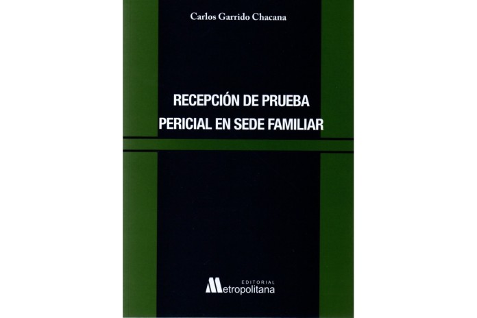 RECEPCIÓN DE PRUEBA PERICIAL EN SEDE FAMILIAR