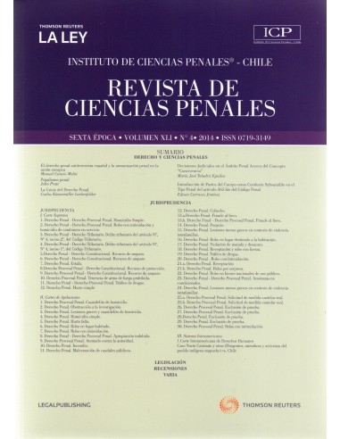 REVISTA DE CIENCIAS PENALES - N° 4 - Año 2014