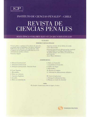 REVISTA DE CIENCIAS PENALES - N° 2 - Año 2017