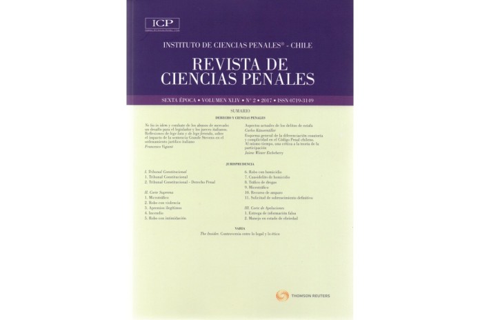 REVISTA DE CIENCIAS PENALES - N° 2 - Año 2017