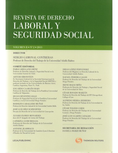 REVISTA DE DERECHO LABORAL Y SEGURIDAD SOCIAL - VOLUMEN II - N°2 - Año 2013