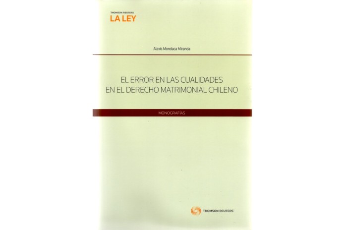 EL ERROR EN LAS CUALIDADES EN EL DERECHO MATRIMONIAL CHILENO