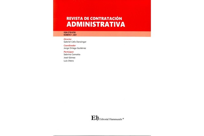 REVISTA DE CONTRATACIÓN ADMINISTRATIVA Nº1 2021