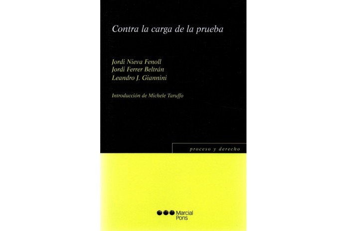 CONTRA LA CARGA DE PRUEBA