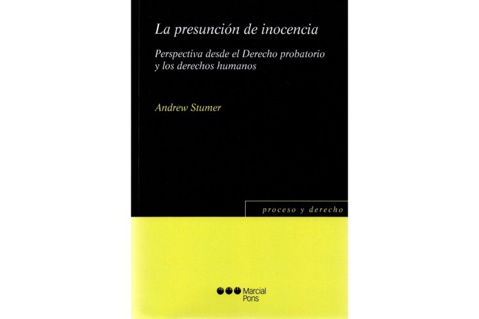 LA PRESUNCIÓN DE INOCENCIA - PERSPECTIVA DESDE EL DERECHO PROBATORIO Y LOS DERECHOS HUMANOS