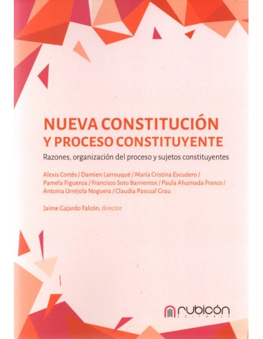 NUEVA CONSTITUCIÓN Y PROCESO CONSTITUYENTE - RAZONES, ORGANIZACIÓN DEL PROCESO Y SUJETOS CONSTITUYENTES