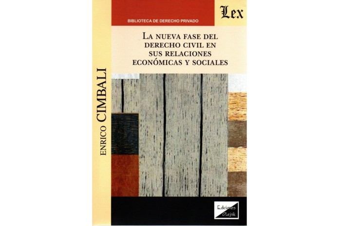 LA NUEVA FASE DEL DERECHO CIVIL EN SUS RELACIONES ECONÓMICAS Y SOCIALES
