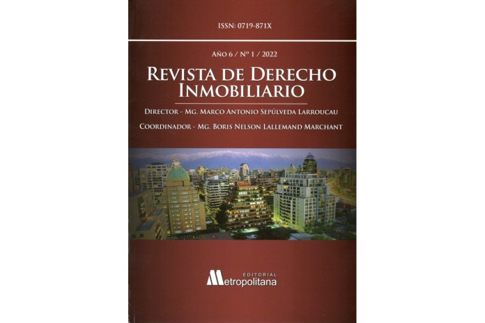 REVISTA DE DERECHO INMOBILIARIO - AÑO 6 - 2022