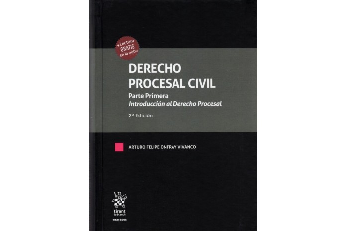DERECHO PROCESAL CIVIL - PARTE PRIMERA - INTRODUCCIÓN AL DERECHO PROCESAL