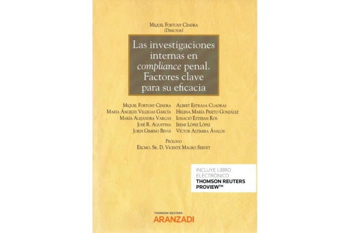 LAS INVESTIGACIONES INTERNAS EN COMPLIANCE PENAL. DIEZ FACTORES CLAVE PARA SU EFICACIA