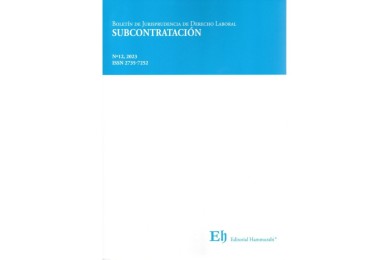 BOLETÍN DE JURISPRUDENCIA DE DERECHO LABORAL Nº12 - SUBCONTRATACIÓN