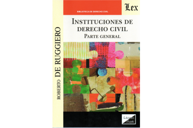 INSTITUCIONES DE DERECHO CIVIL - PARTE GENERAL