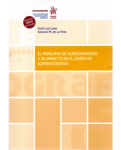 EL PRINCIPIO DE SUBSIDIARIEDAD Y SU IMPACTO EN EL DERECHO ADMINISTRATIVO