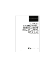 EL FRAUDE INFORMÁTICO Y LA RESPONSABILIDAD PENAL EN LA NUEVA LEY N° 21.459