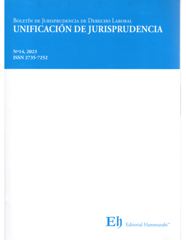 BOLETÍN DE JURISPRUDENCIA DE DERECHO LABORAL Nº14 - UNIFICACIÓN DE JURISPRUDENCIA
