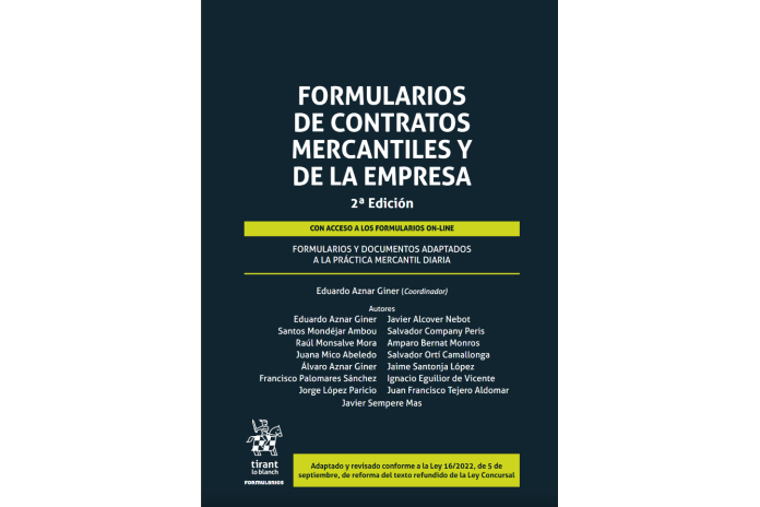 FORMULARIOS DE CONTRATOS MERCANTILES Y DE LA EMPRESA