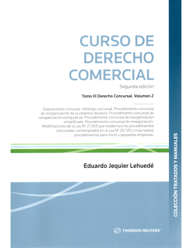 CURSO DE DERECHO COMERCIAL - TOMO III - VOLUMEN 2 (2da Edición)