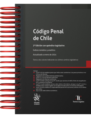 CÓDIGO PENAL DE CHILE 2024 TIRANT LO BLANCH