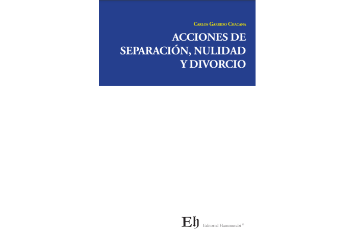 ACCIONES DE SEPARACIÓN, NULIDAD Y DIVORCIO