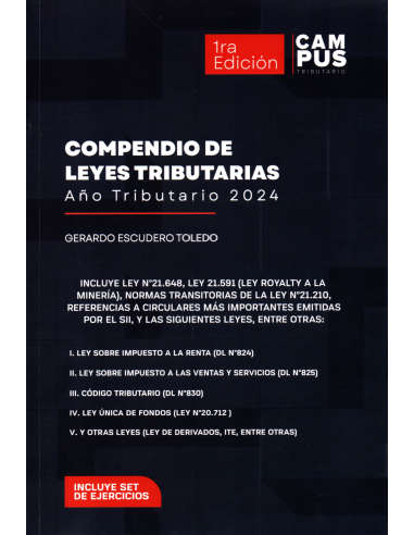 COMPENDIO DE LEYES TRIBUTARIAS AÑO TRIBUTARIO 2024