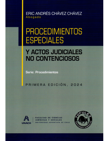 PROCEDIMIENTOS ESPECIALES Y ACTOS JUDICIALES NO CONTENCIOSOS
