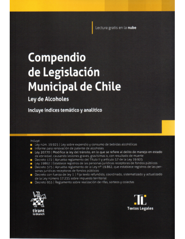 COMPENDIO DE LEGISLACIÓN MUNICIPAL DE CHILE - LEY DE ALCOHOLES