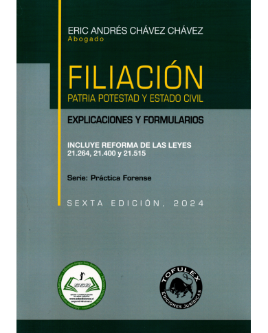 FILIACIÓN  - PATRIA POTESTAD Y ESTADO CIVIL - EXPLICACIONES Y FORMULARIOS