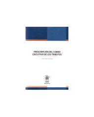 PRESCRIPCIÓN DEL COBRO EJECUTIVO DE LOS TRIBUTOS