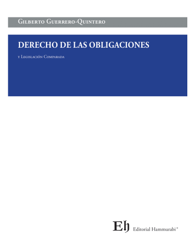 DERECHO DE LAS OBLIGACIONES Y LEGISLACIÓN COMPARADA