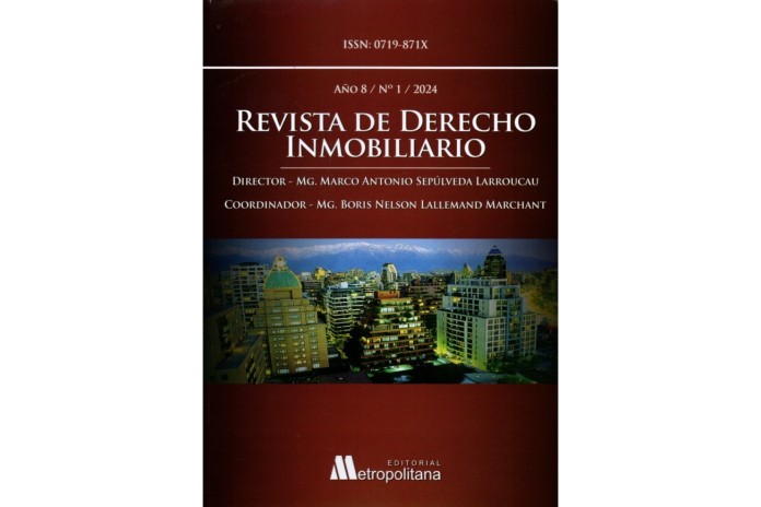 REVISTA DE DERECHO INMOBILIARIO - AÑO 8 - 2024