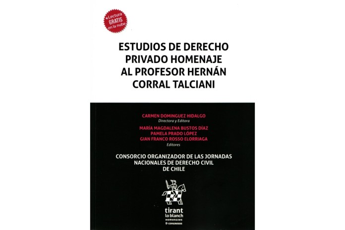 ESTUDIOS DE DERECHO PRIVADO HOMENAJE AL PROFESOR HERNÁN CORRAL TALCIANI