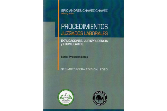 PROCEDIMIENTOS JUZGADOS LABORALES - EXPLICACIONES, FORMULARIOS Y JURISPRUDENCIA