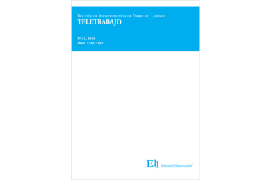 BOLETÍN DE JURISPRUDENCIA DE DERECHO LABORAL Nº21 - TELETRABAJO