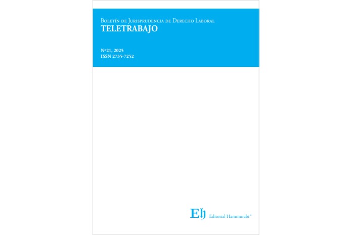 BOLETÍN DE JURISPRUDENCIA DE DERECHO LABORAL Nº21 - TELETRABAJO