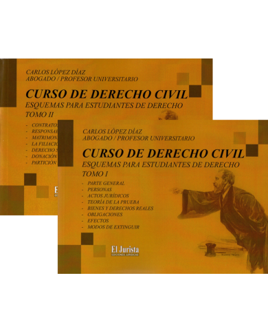 CURSO DE DERECHO CIVIL - ESQUEMAS PARA ESTUDIANTES DE DERECHO - 2 TOMOS