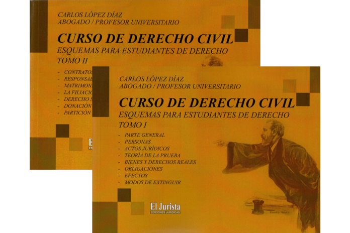 CURSO DE DERECHO CIVIL - ESQUEMAS PARA ESTUDIANTES DE DERECHO - 2 TOMOS