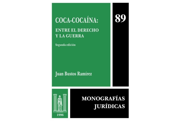 COCA-COCAÍNA - ENTRE EL DERECHO Y LA GUERRA