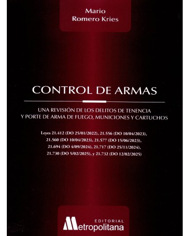 CONTROL DE ARMAS, UNA REVISIÓN DE LOS EFECTOS DE TENENCIA Y PORTE DE ARMA DE FUEGO, MUNICIONES Y CARTUCHOS