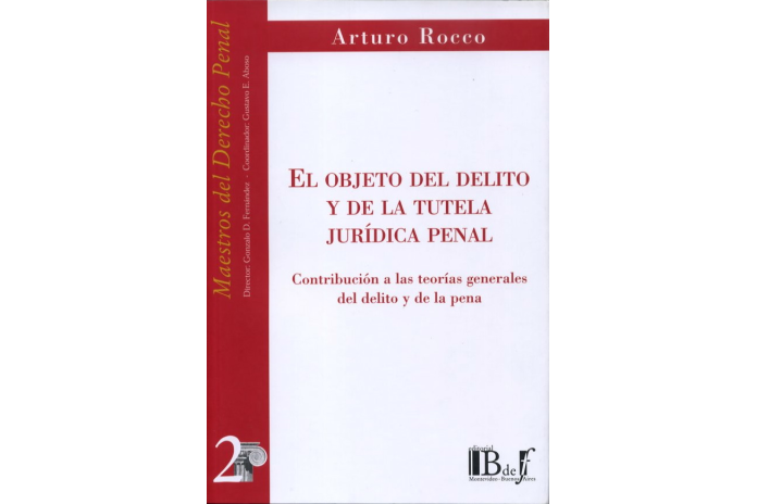 (2) EL OBJETO DEL DELITO DE LA TUTELA JURÍDICA PENAL