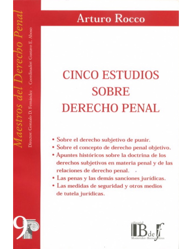 (9) CINCO ESTUDIOS SOBRE DERECHO PENAL