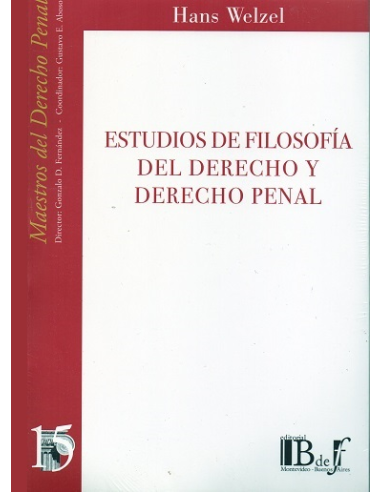 (15) ESTUDIOS DE FILOSOFÍA DEL DERECHO Y DERECHO PENAL