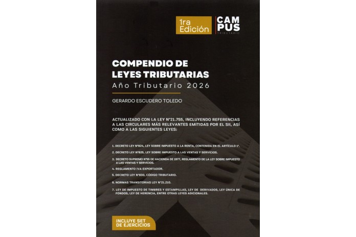 COMPENDIO DE LEYES TRIBUTARIAS AÑO TRIBUTARIO 2026